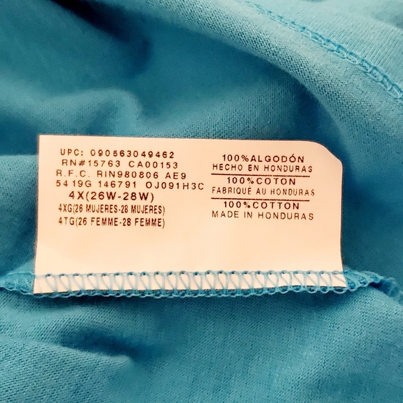 Just My Size V-Neck Short Sleeve T-shirt - Picture 4 of 6